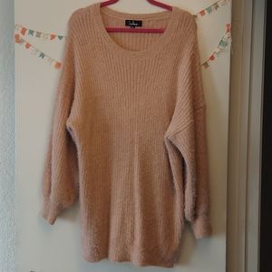 Lulu's Pink Sweater Dress